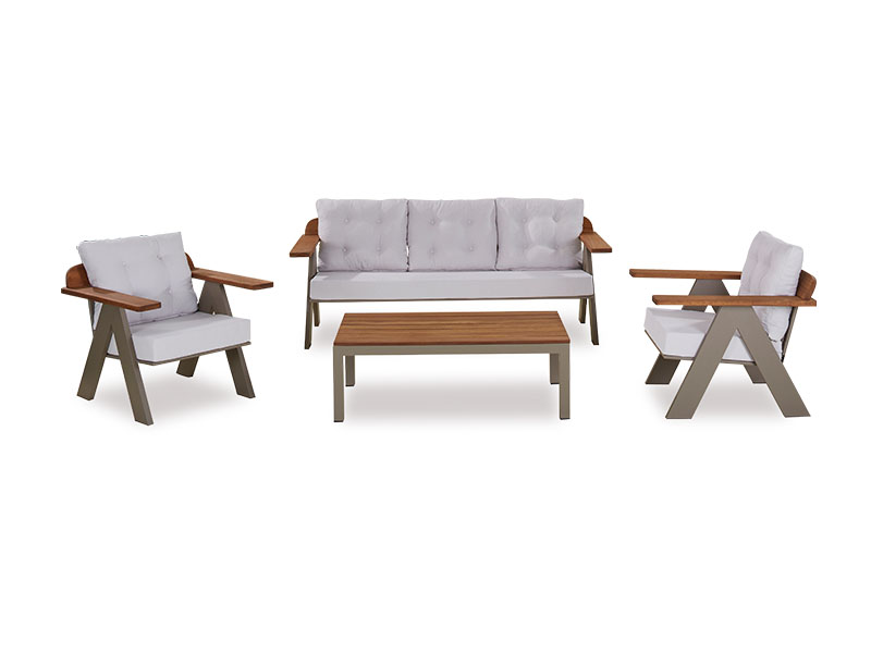 Cross Aluminium Sofa Set